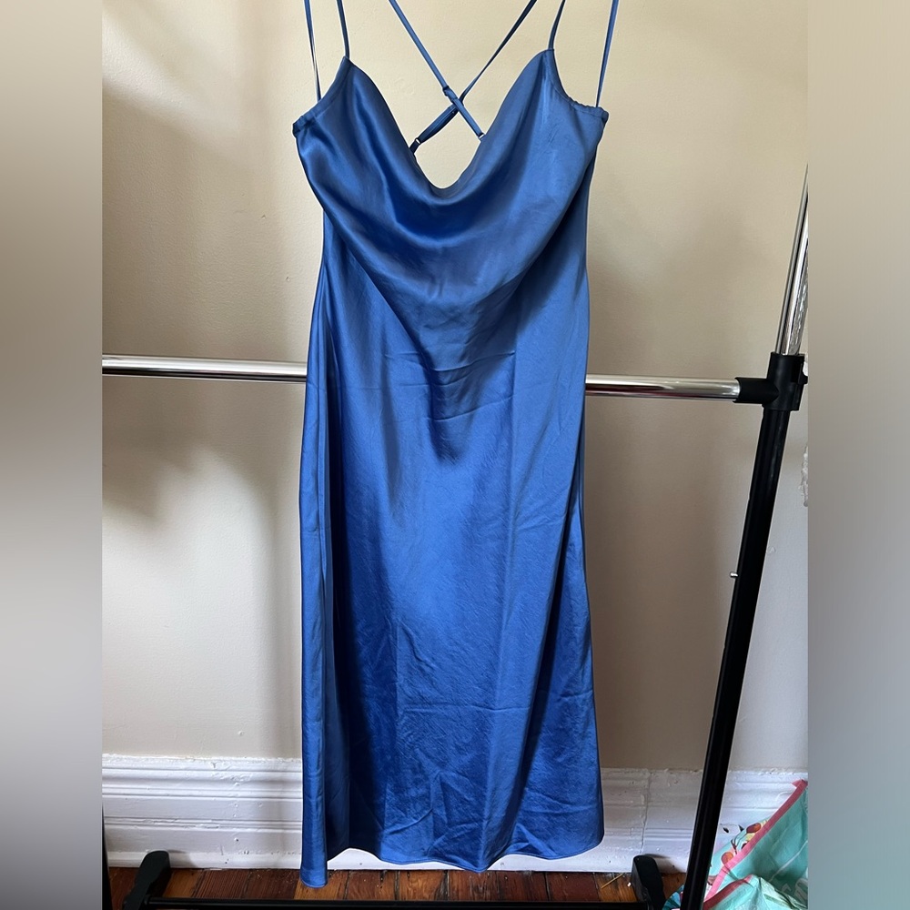 Express satin slip dress